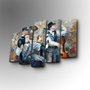 Wallity Cuadro Decorativo en Lienzo 5 Piezas 5PUC-094 Multicolor